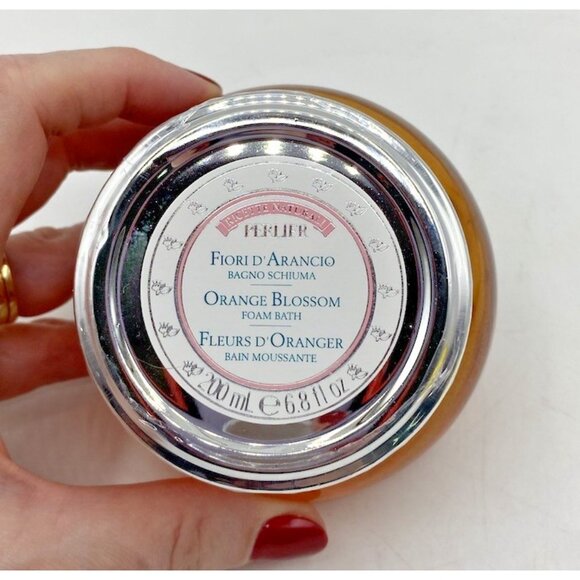 Perlier Fiori d'Arancio Orange Blossom Foam Bath 6.8 Oz 200 ml Vanity Jar Italy - Picture 2 of 12